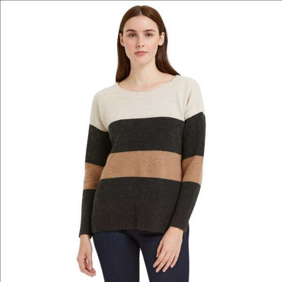 Celtic & Co Sweaters - Celtic&Co  Black Gray Brown Colour Lambswool Warm Knit Sweater, 100% Wool.